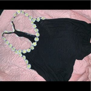 Summer sunflower crop top